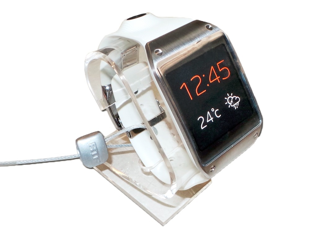 RTF Global cable lock securing smartwatch.