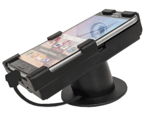 Vise HD in black by RTF Global securing a smartphone
