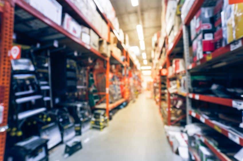 hardware store using anti-theft devices from RTF Global on power tools