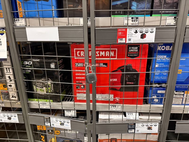 MTI Smart Locks used in retail environments including inventory cages, coolers, jewelry displays, grocery, and consumer electronics