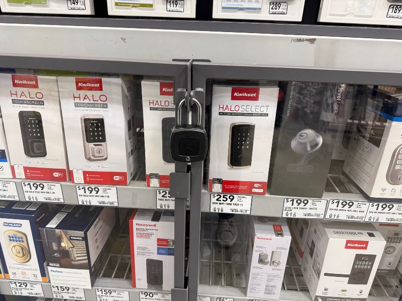 MTI Smart Locks used in retail environments including consumer electronics
